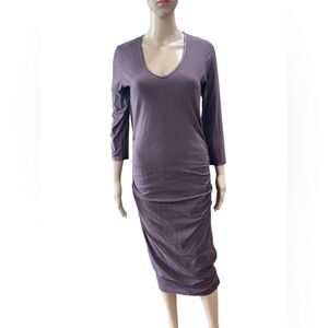 Michael Stars Long Sleeve Purple Dress